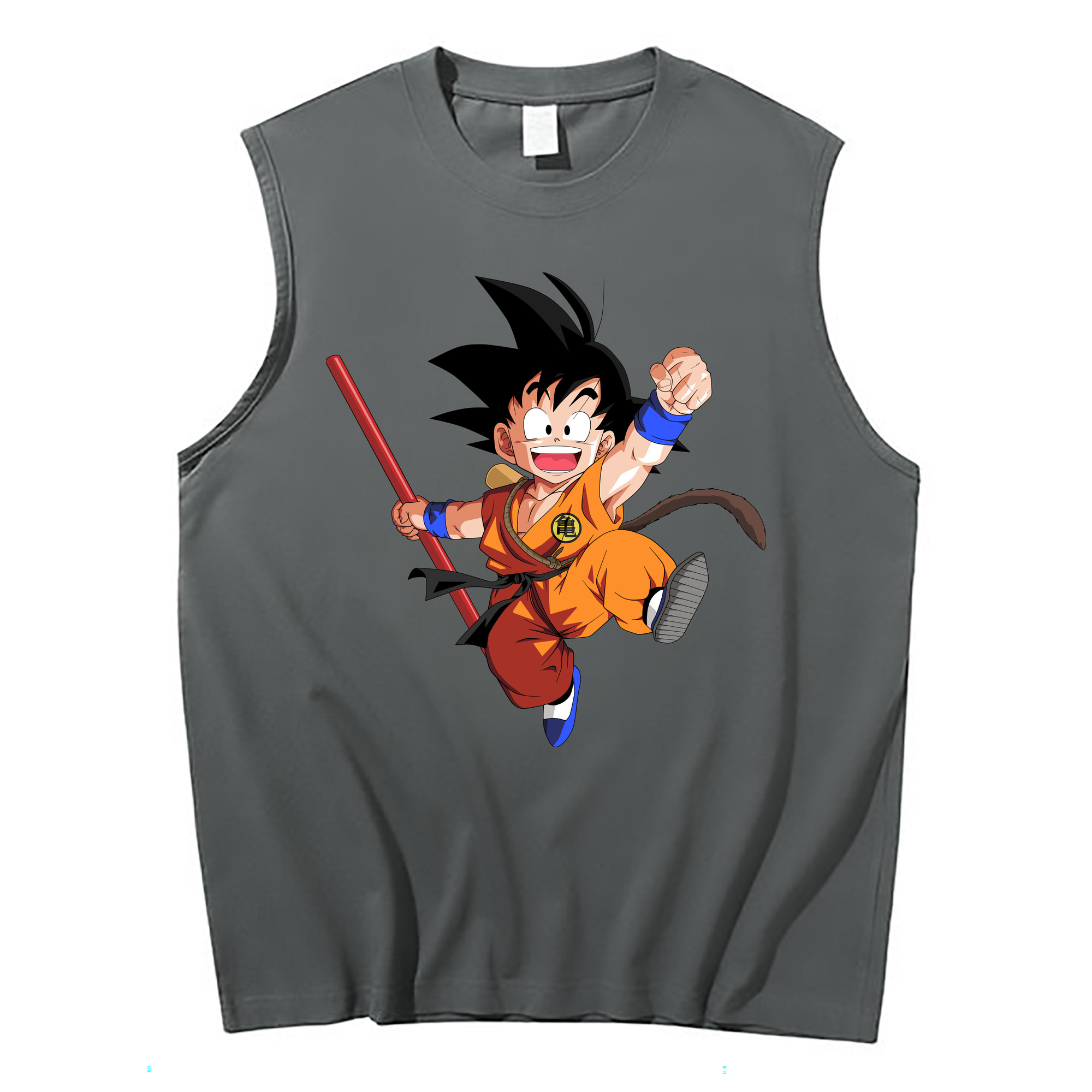 （画像用） ドラゴンボール 孫悟空（そん ごくう）Son Goku カカロット DRAGON BALL Kakarotto コットン100％タンクトップ（フロントプリント）